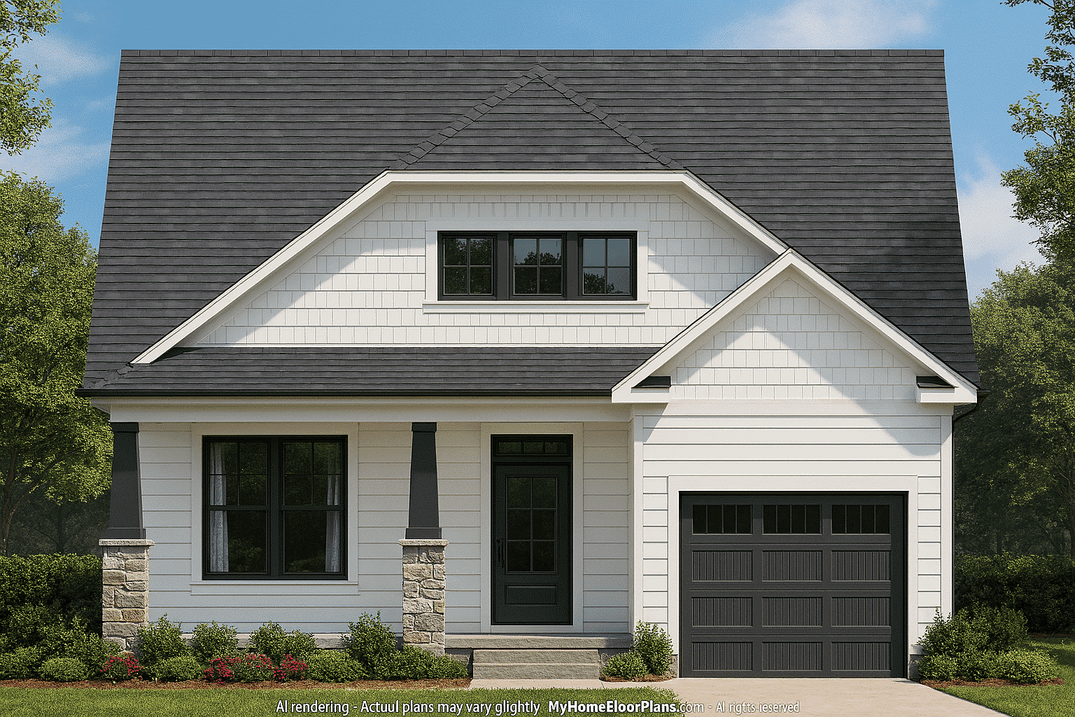 DO NOT cut off left or right side of image! The ENTIRE house should be shown. Must be in Landscape orientation!