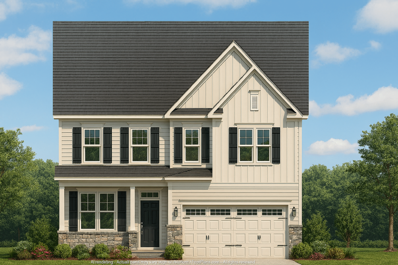 2-Story House Plan with 4 Bedrooms and Detailed CAD Designs