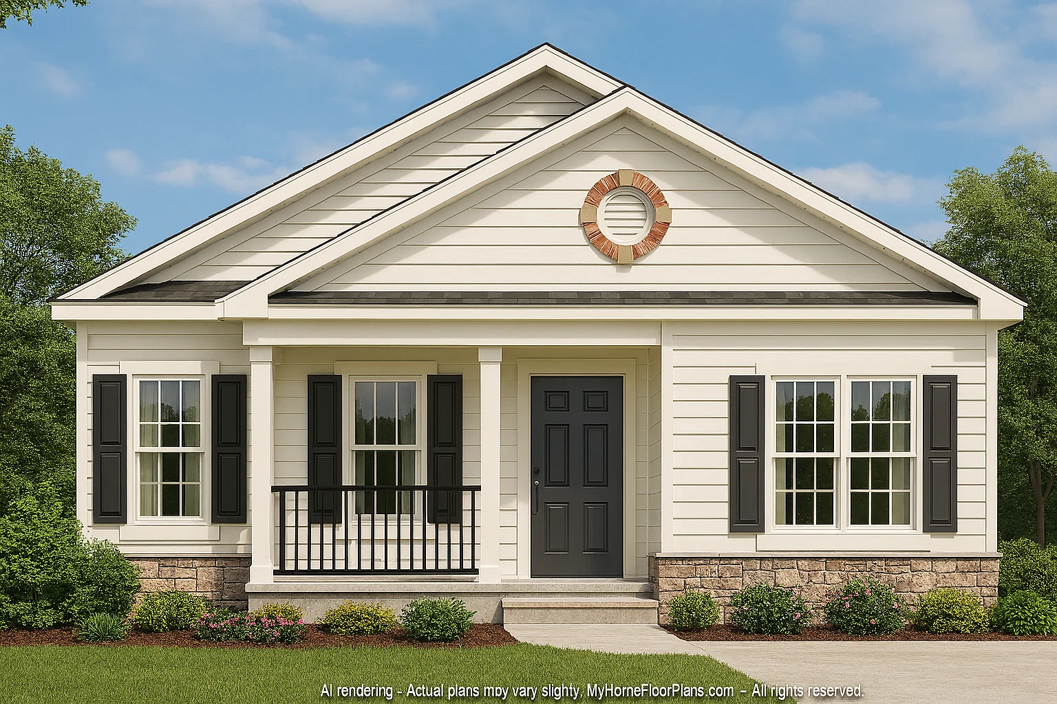 Affordable 4-Bedroom House Plan with Craftsman Design