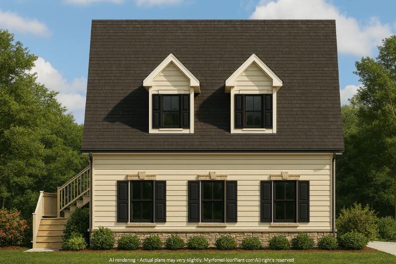 Affordable Ranch Home Floor Plan with Open Layout and 3 Bedrooms