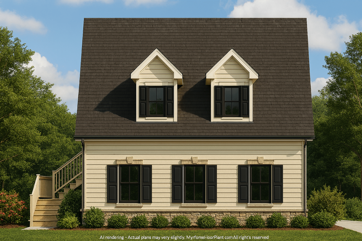 Affordable Ranch Home Floor Plan with Open Layout and 3 Bedrooms