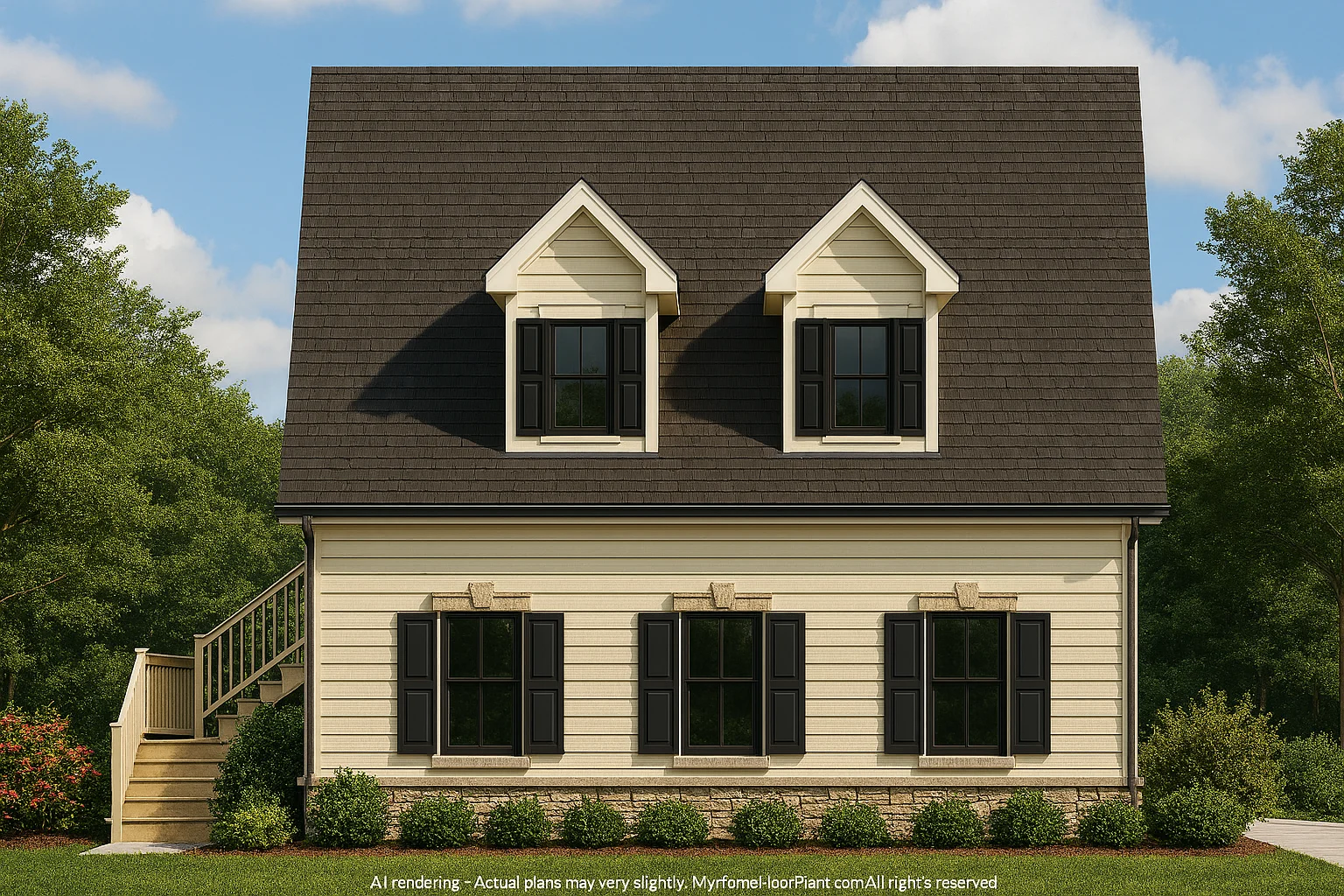 Affordable Ranch Home Floor Plan with Open Layout and 3 Bedrooms
