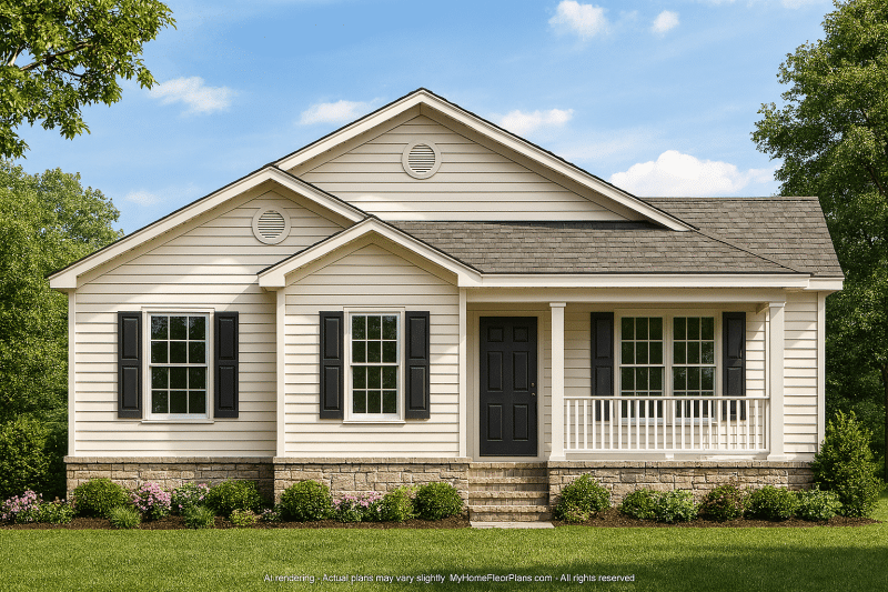 Affordable Ranch House Plan with 6 Bedrooms and CAD Blueprints