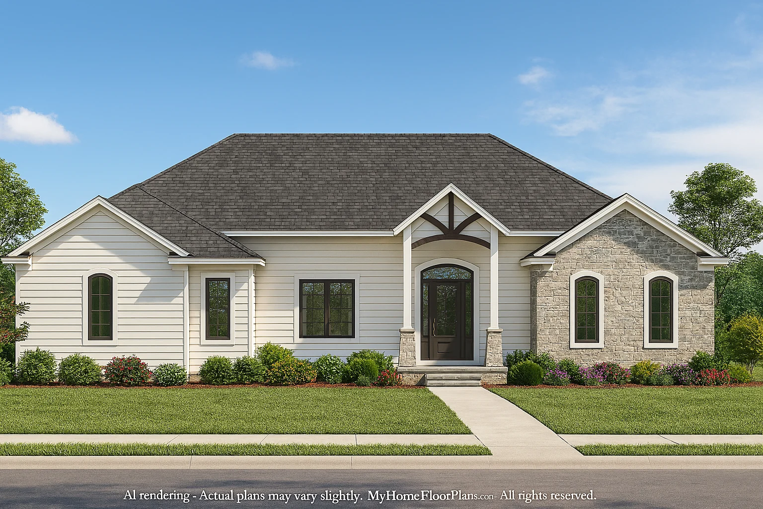Architectural Home Floor Plan with CAD Designs and Blueprint