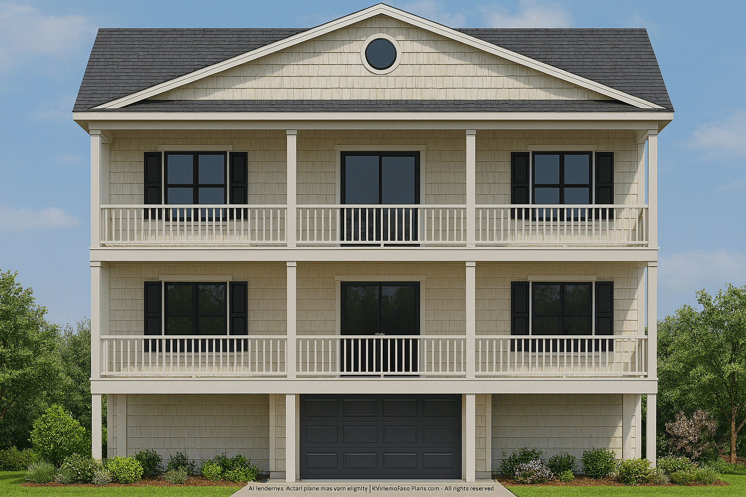 Beach House Plan with Elevator – Coastal Living in a 4-Bed, 3.5-Bath Design