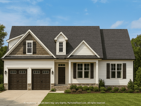 Beautiful 1.5-Story Craftsman House Plan with Vaulted Ceilings