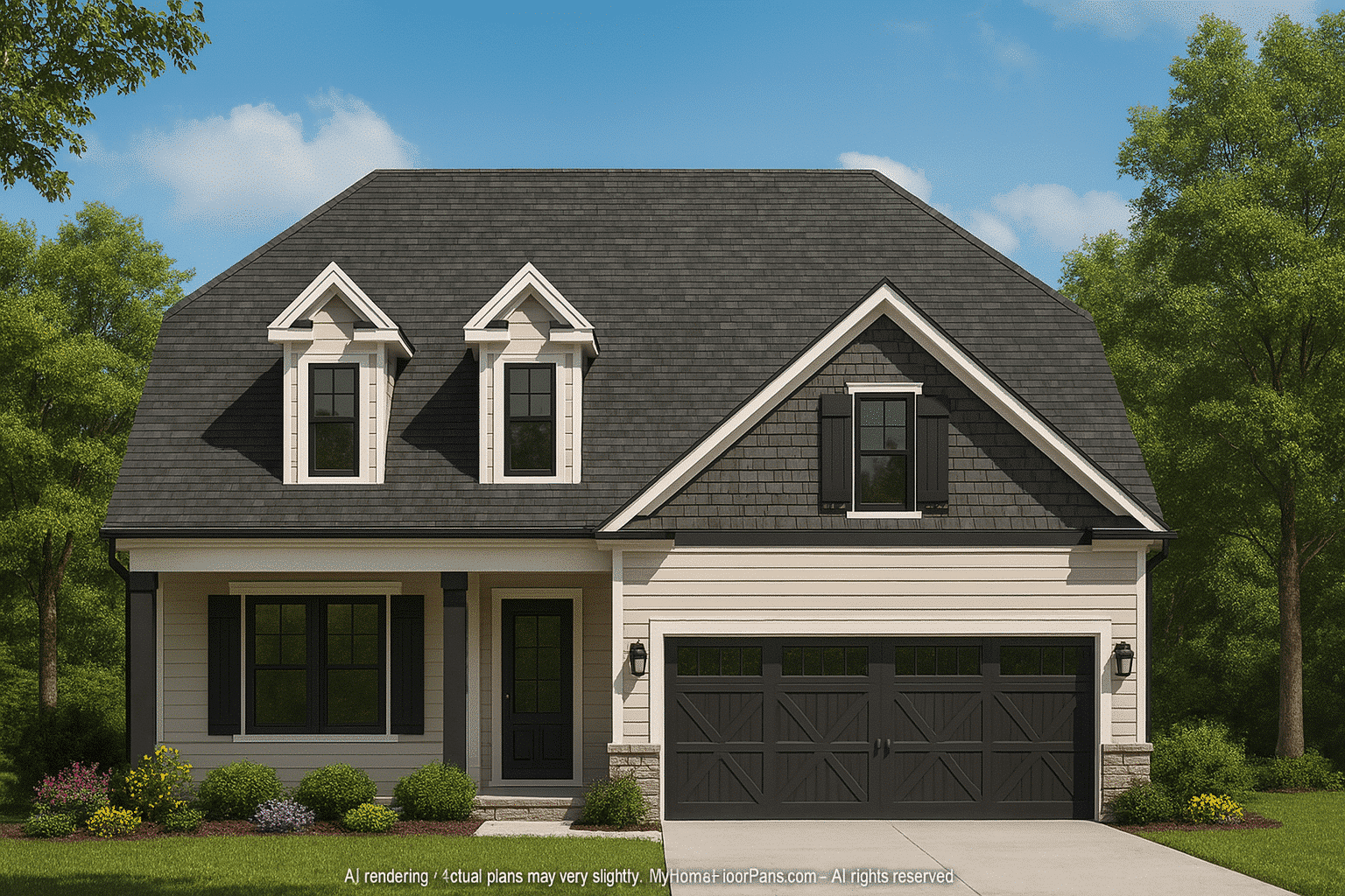 Beautiful 1.5-Story Home Plan with CAD Designs & Floor Plan