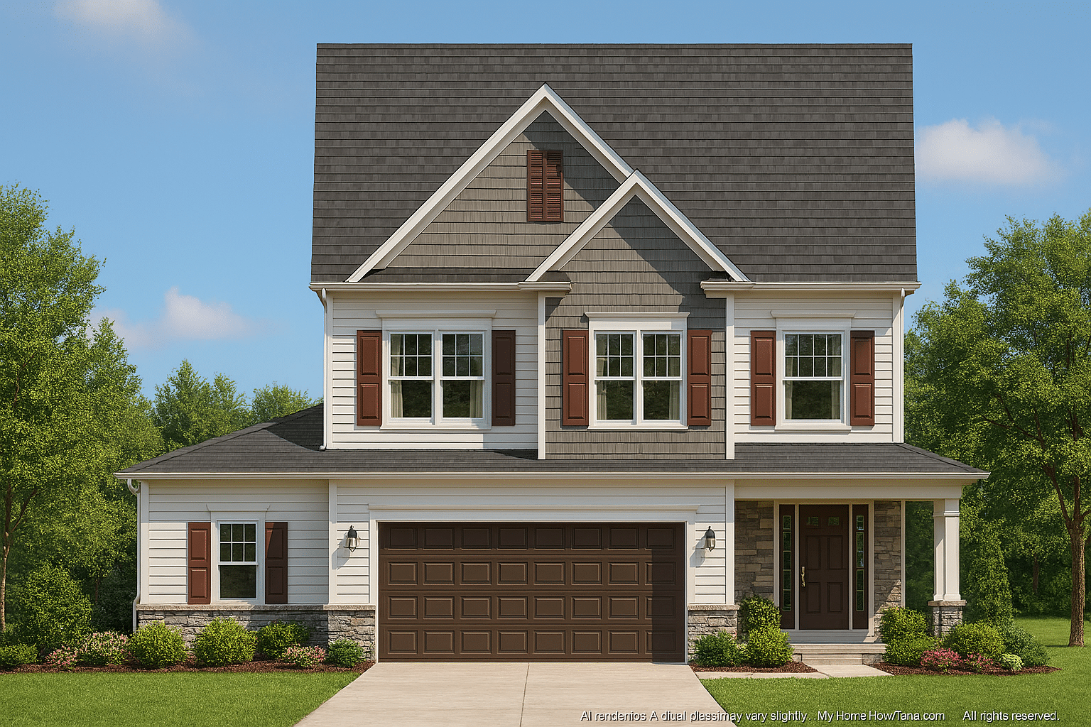 Beautiful 2-Story Craftsman Home Plan with Open Floor Design