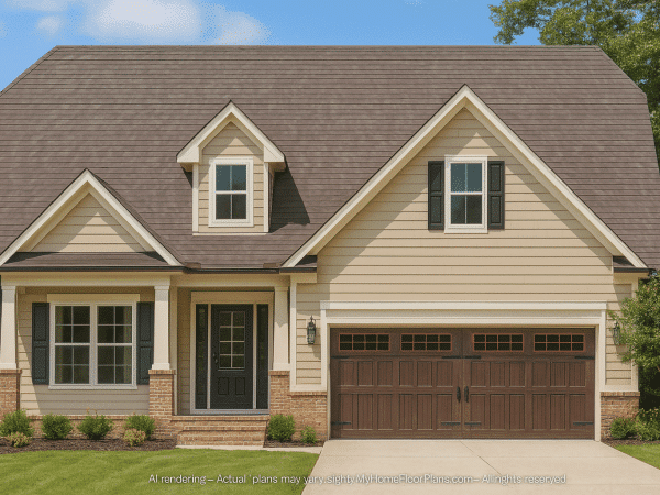 Beautiful 2-Story Craftsman House Plan with Bonus Room & Office