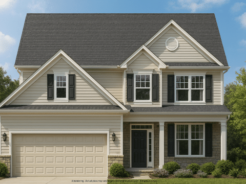 Beautiful 2-Story House Plan with 4 Bedrooms, 2.5 Baths, and CAD Designs