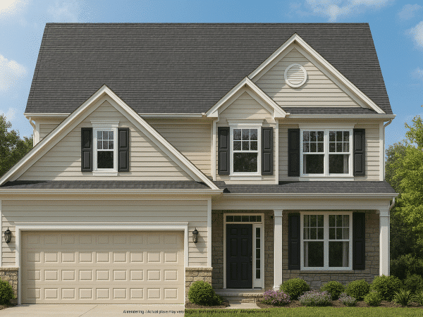 Beautiful 2-Story House Plan with 4 Bedrooms, 2.5 Baths, and CAD Designs
