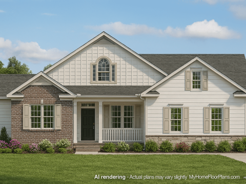 Beautiful 2-Story House Plan with Bonus Room & Open Layout