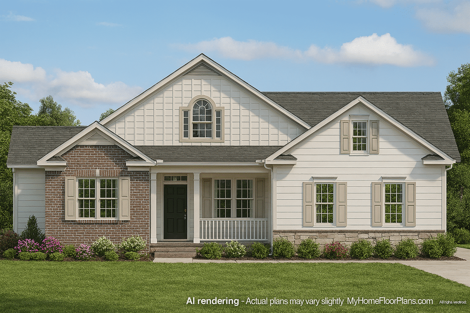 Beautiful 2-Story House Plan with Bonus Room & Open Layout