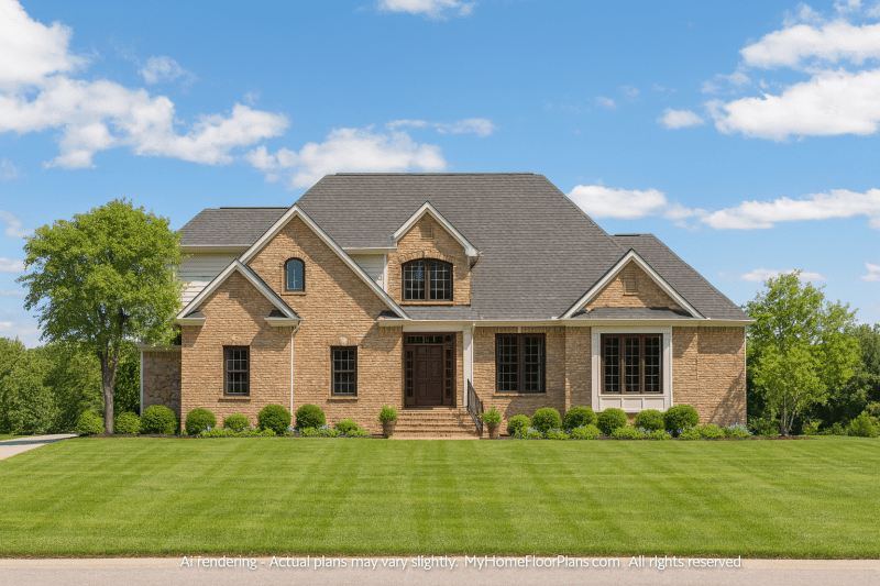 Beautiful 2-Story House Plan with Colonial Revival and Craftsman Design