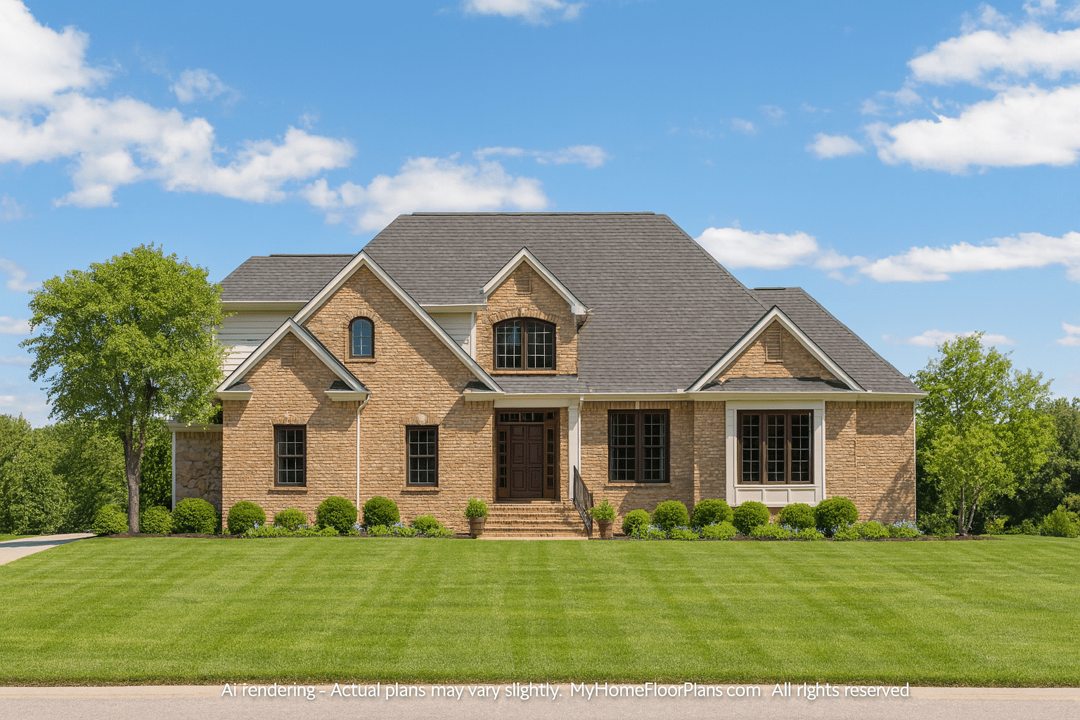 Beautiful 2-Story House Plan with Colonial Revival and Craftsman Design