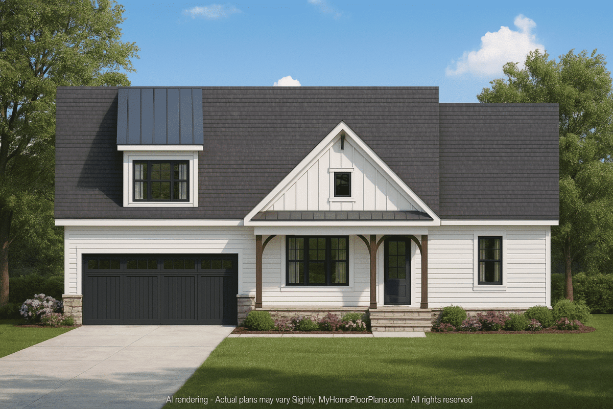 Beautiful 2-Story House Plan with Craftsman Architecture & CAD Designs