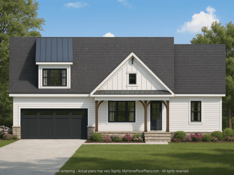 Beautiful 2-Story House Plan with Craftsman Architecture & CAD Designs
