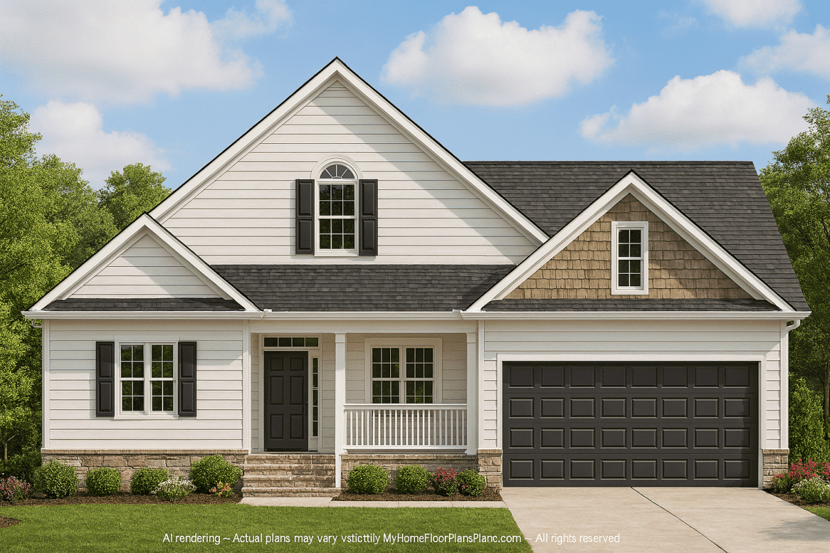 Beautiful 2-Story House Plan with Craftsman Design