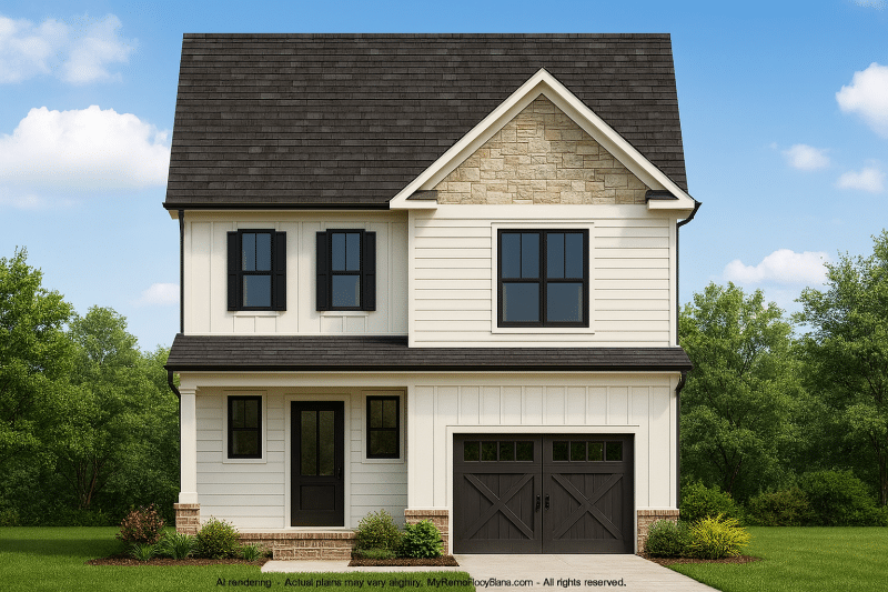 Beautiful 2-Story House Plan with Craftsman Style & Open Layout