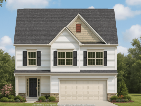 Beautiful 2-Story House Plan with Open Layout and CAD Blueprint