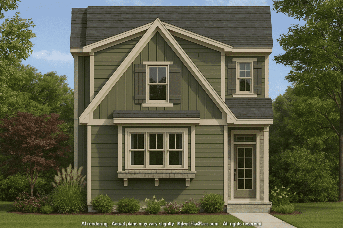 Beautiful Craftsman Home Plan with Detailed CAD Designs
