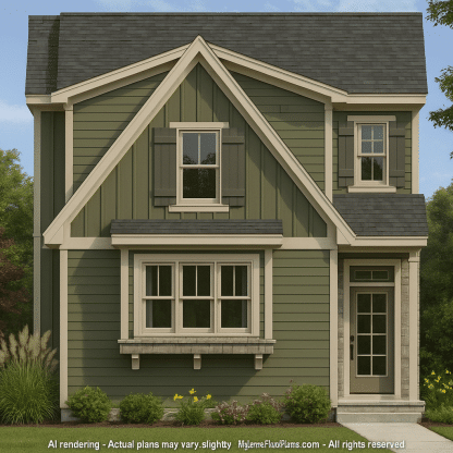 Beautiful Craftsman Home Plan with Detailed CAD Designs