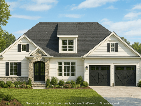Beautiful Home Floor Plan with CAD Designs and Blueprint