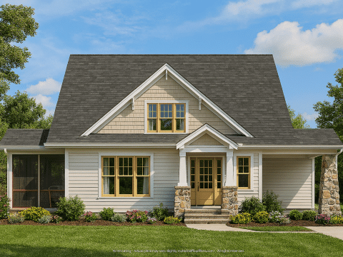 Beautiful Home Plan with Floor Plan, Blueprint, CAD Designs