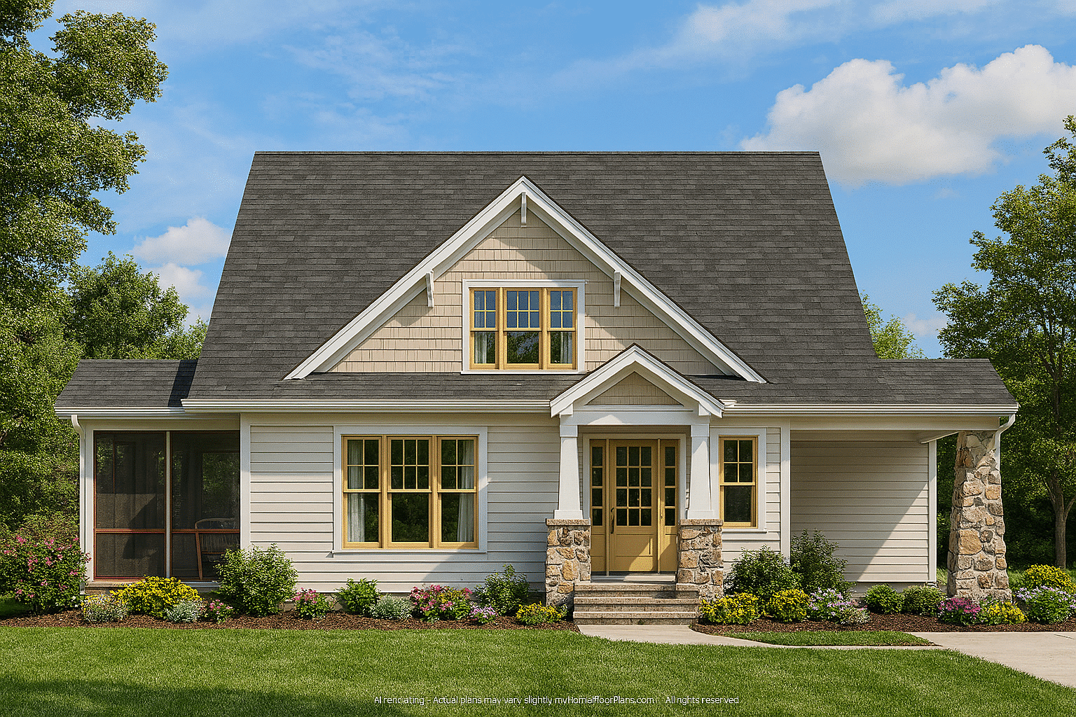 Beautiful Home Plan with Floor Plan, Blueprint, CAD Designs