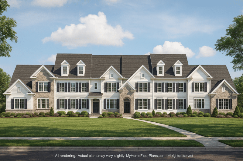 Beautiful Multi-Unit House Plan with CAD Blueprints & Traditional Design