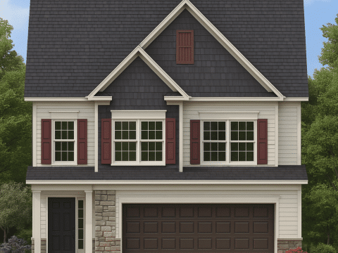 Beautiful Traditional 2-Story House Plan with CAD Blueprint & Functional Living