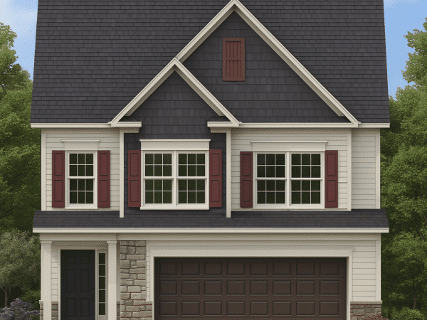 Beautiful Traditional 2-Story House Plan with CAD Blueprint & Functional Living