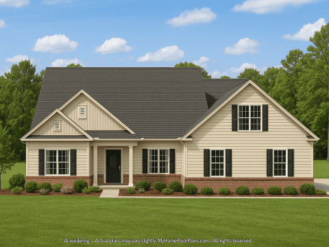 Beautiful Two-Story Home Plan with CAD Blueprint Designs