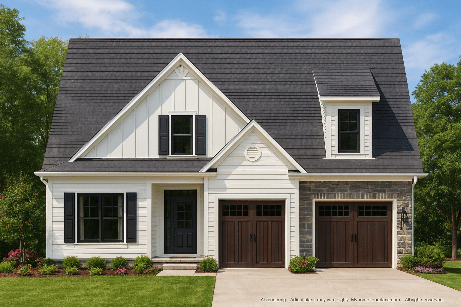 Charming 1-Story Craftsman House Plan with Bonus Room & CAD Designs