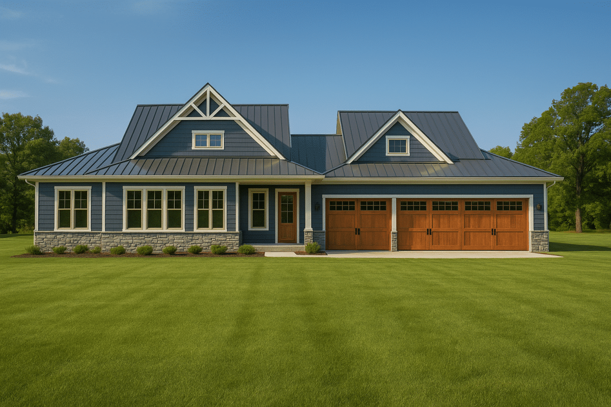 Charming 1-Story House Plan with Large Floor Plan Designs