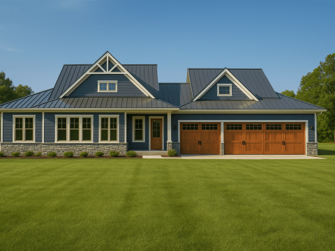 Charming 1-Story House Plan with Large Floor Plan Designs