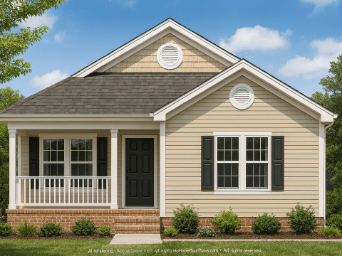 Charming 1-Story House Plan with Open Layout & CAD Blueprints