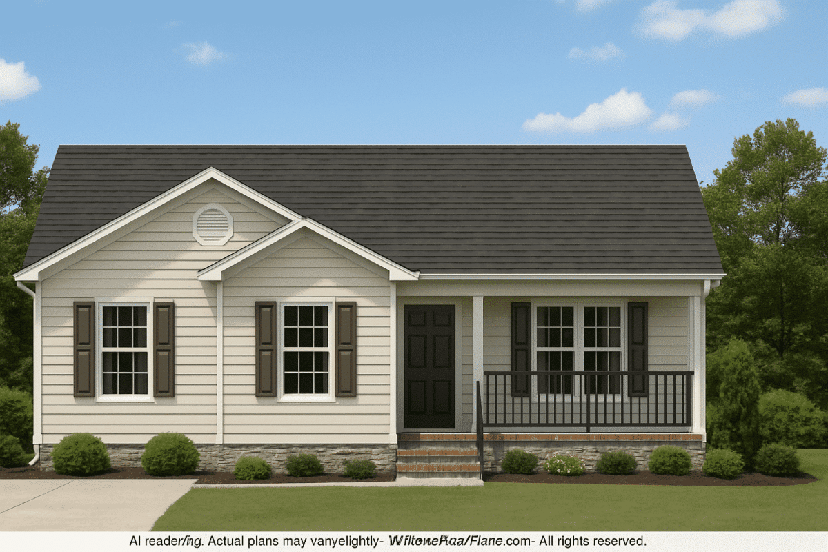 Charming 1-Story Traditional Ranch House Plan with 5 Bedrooms
