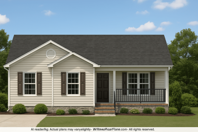 Charming 1-Story Traditional Ranch House Plan with 5 Bedrooms