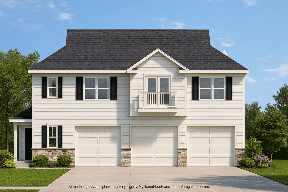 Charming 2-Bedroom Home Plan with Garage and Modern Designs