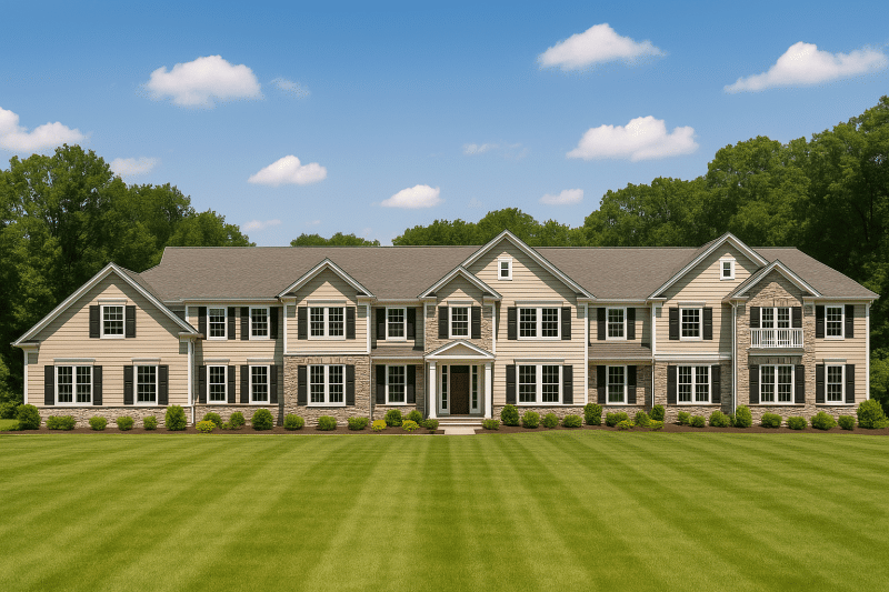 Charming 2-Story 6-Unit Townhome Plan with Craftsman Style & Efficient Layout