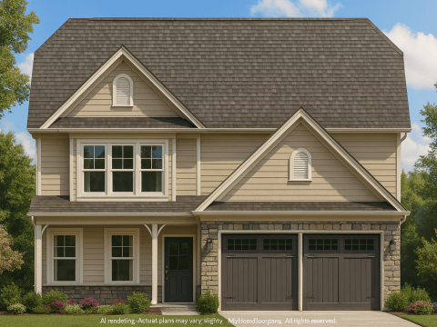 Charming 2-Story Craftsman Home Plan with Screened Porch & Functional Layout