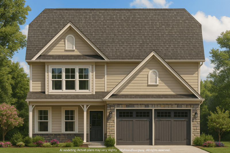 Charming 2-Story Craftsman Home Plan with Screened Porch & Functional Layout