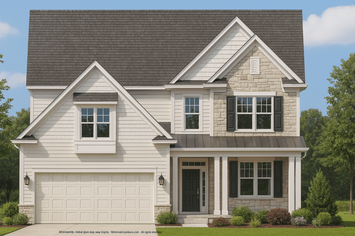 Charming 2-Story Craftsman Home Plan with Spacious Layout & CAD Designs