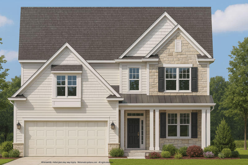 Charming 2-Story Craftsman Home Plan with Spacious Layout & CAD Designs