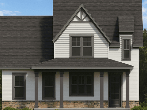 Charming 2-Story Craftsman House Plan with 3 Bedrooms & CAD Designs