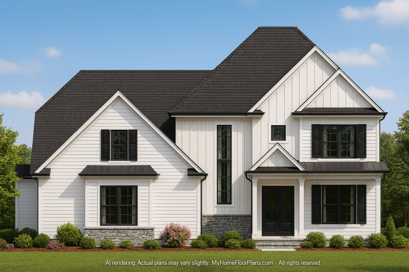 Charming 2-Story House Plan with CAD Architecture Designs