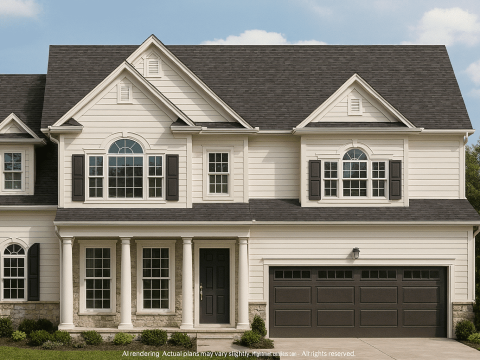 Charming 2-Story House Plan with Classic Suburban Style