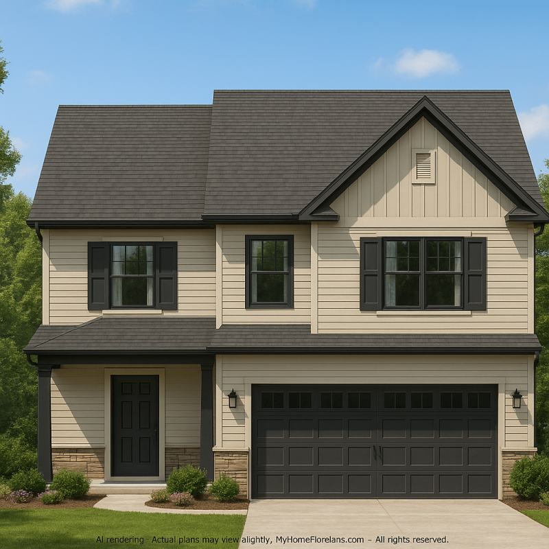 Charming 2-Story House Plan with Craftsman Character