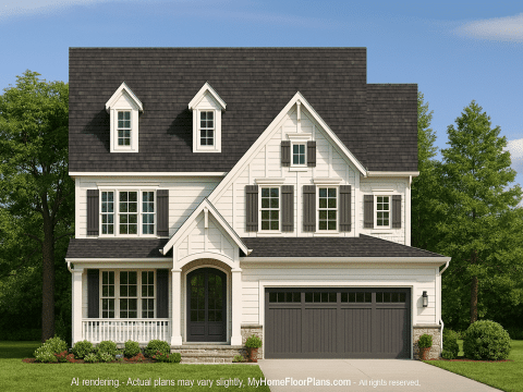 Charming 2.5-Story House Plan with Classic and Craftsman Design